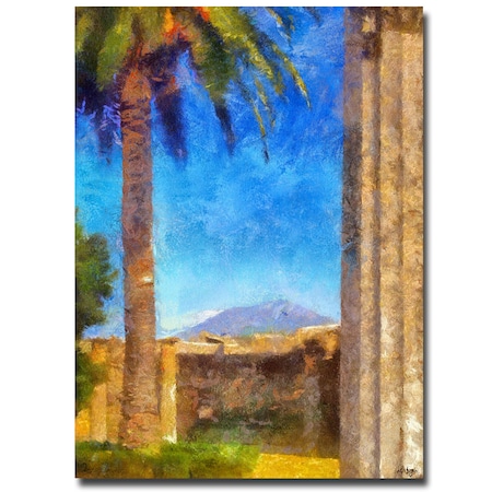 Lois Bryan 'A View Of Vesuvius' Canvas Art,18x24
